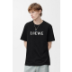 LOEWE 로에베 블랙 앤 화이트 아나그램 백 로고 숏 슬리브 티셔츠