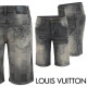 LOUIS VUITTON 루이비통 그래픽 다미 흑청 하프 팬츠