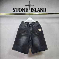STONE ISLAND 스톤아일랜드 더티 워싱 버뮤다 데님 팬츠 3COLOR