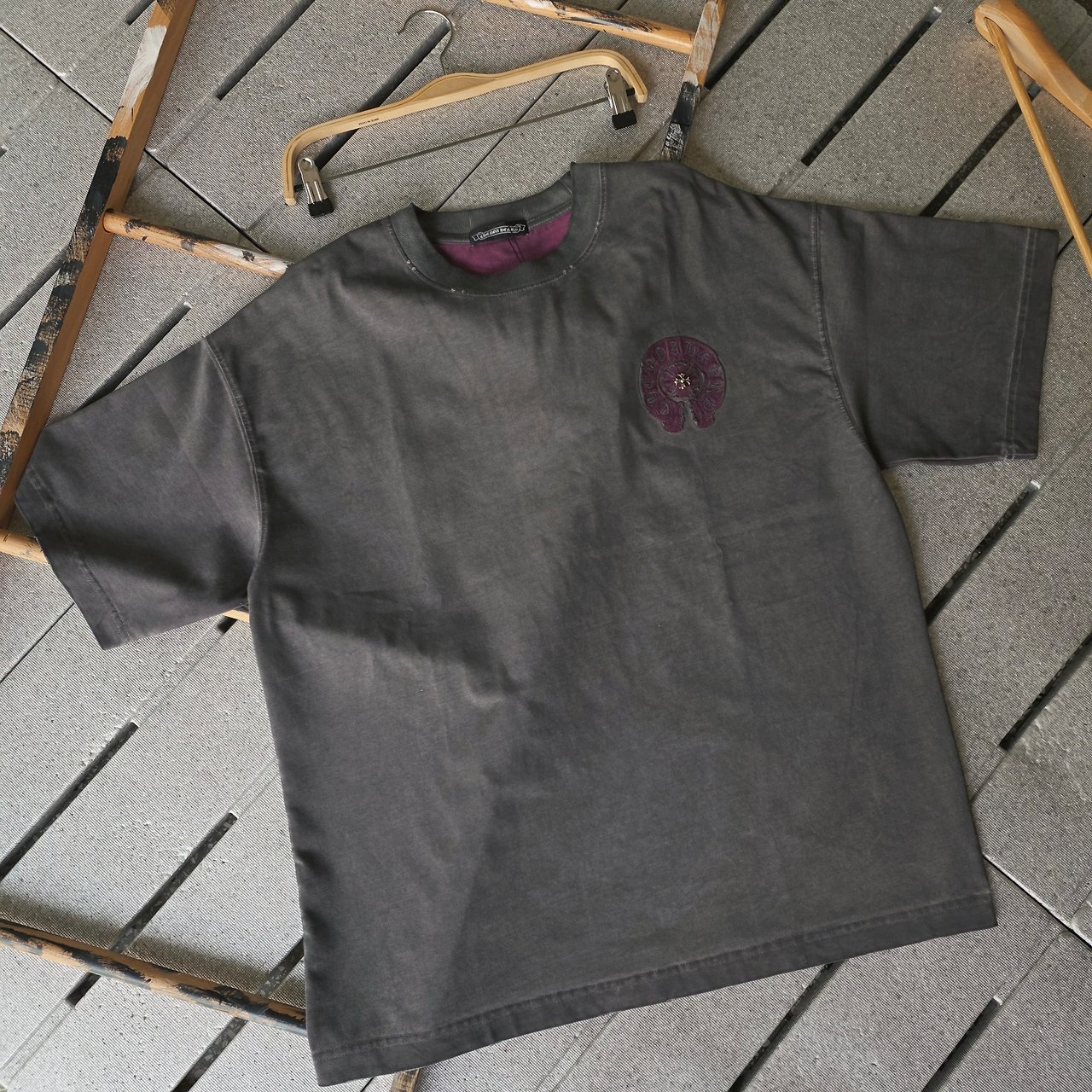 CHROME HEARTS 크롬하츠 피그먼트 빈티지워싱 티셔츠