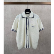 LOUIS VUITTON 루이비통 V01 와플 시그니처 쇼트 슬리브드 셔츠