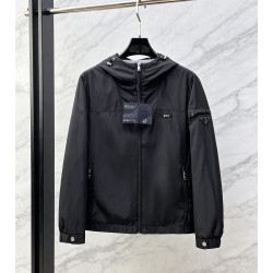 PRADA 프라다 607153 테크니컬 가바딘 후드 자켓