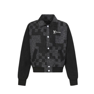 LOUIS VUITTON 루이비통 60046 다미에 헤리티지 바시티 블루종 자켓