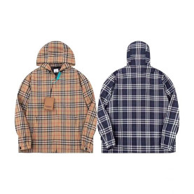 BURBERRY 버버리 60164 익스클루시브 체크 후드 자켓