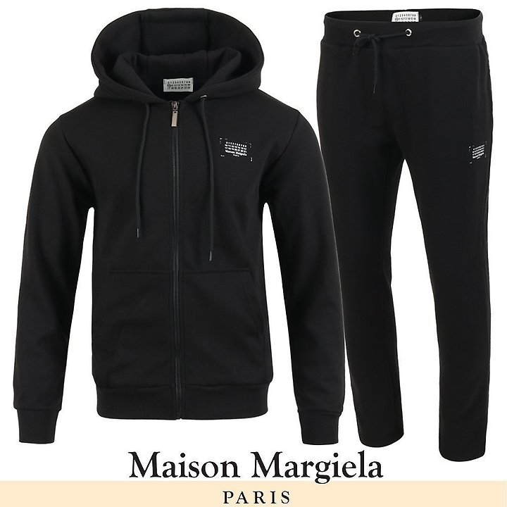 MAISON MARGIELA 메종마르지엘라 넘버 520 프린트 후드집업 셋업