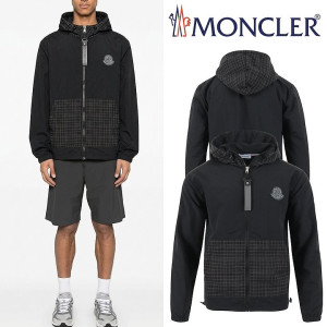 MONCLER 몽클레어 시어링 체크 바람막이 자켓