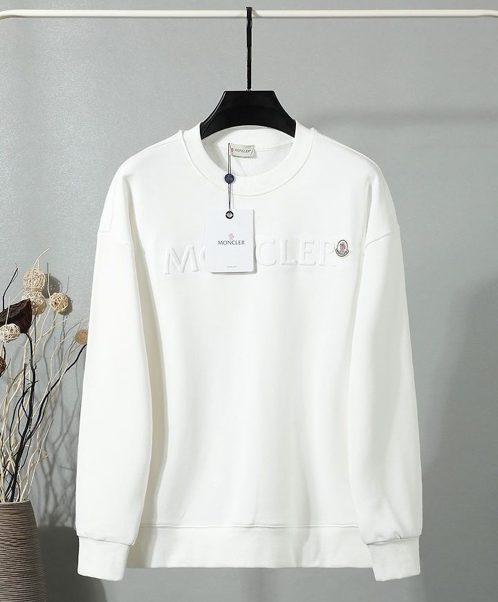 MONCLER 몽클레어 60057 엠보 로고 스웨트 셔츠 2COLOR
