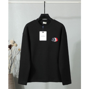 MONCLER 몽클레어 60064 트리플 로고 패치 자카드 스웨트 셔츠 2COLOR