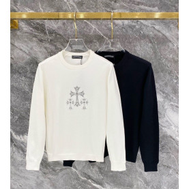 CHROME HEARTS 크롬하츠 60117 크로스 홀스슈 라인스톤 니트