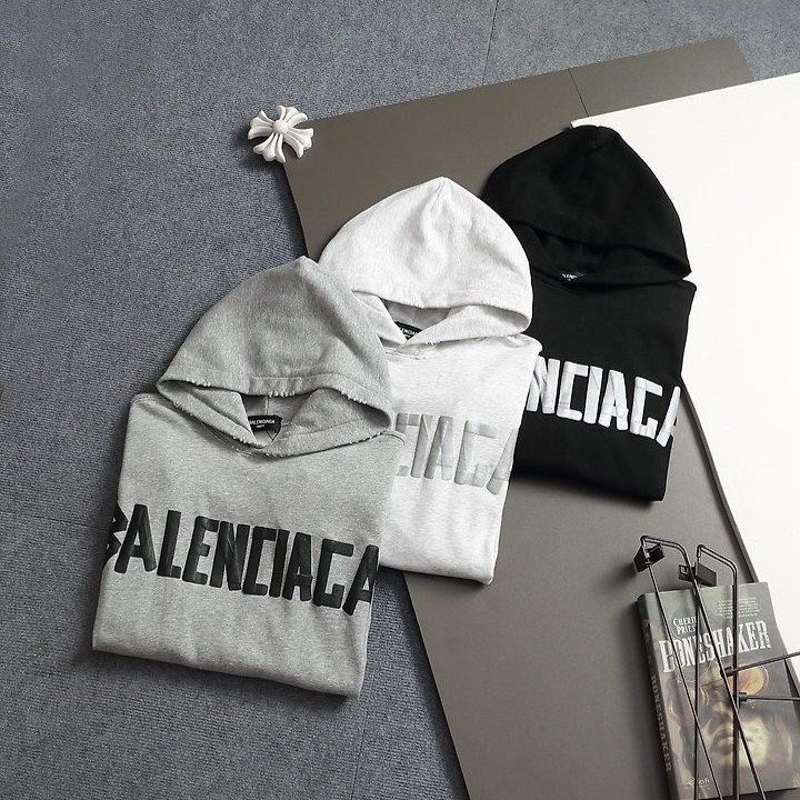 BALENCIAGA 발렌시아가 60141 DIY 메탈 로고 스웨트 후드