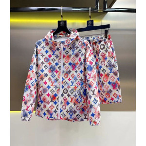 LOUIS VUITTON 루이비통 60206 무라카미 다카시 멀티 컬러 모노그램 윈드브레이커+쇼츠 세트