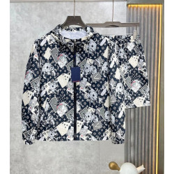 LOUIS VUITTON 루이비통 60226 플로럴 트렁크 모노그램 윈드브레이커+쇼츠 세트