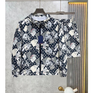 LOUIS VUITTON 루이비통 60226 플로럴 트렁크 모노그램 윈드브레이커+쇼츠 세트