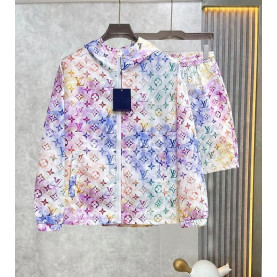 LOUIS VUITTON 루이비통 60228 워터 컬러 모노그램 윈드브레이커+쇼츠 세트