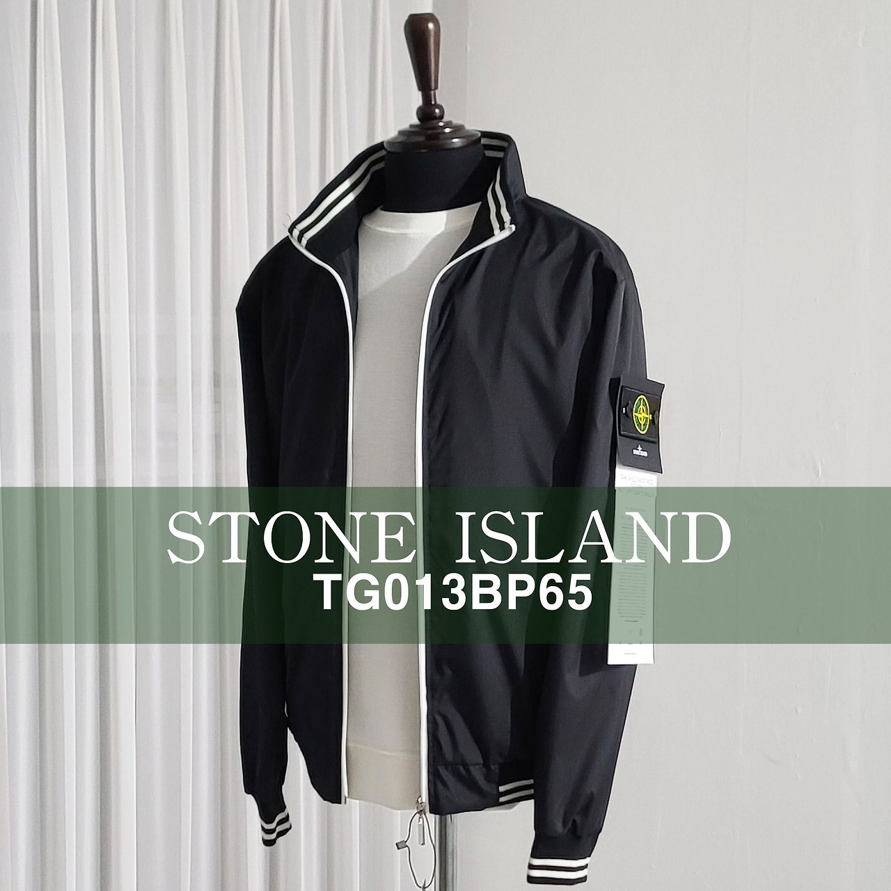 STONE ISLAND 스톤아일랜드 로고패치 라인 자켓