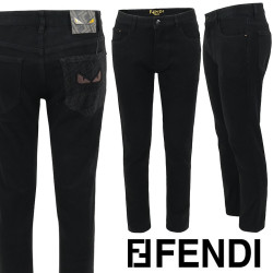 FENDI 펜디 엠보 몬스터 블랙 슬림 일자진