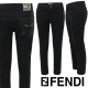 FENDI 펜디 엠보 몬스터 블랙 슬림 일자진