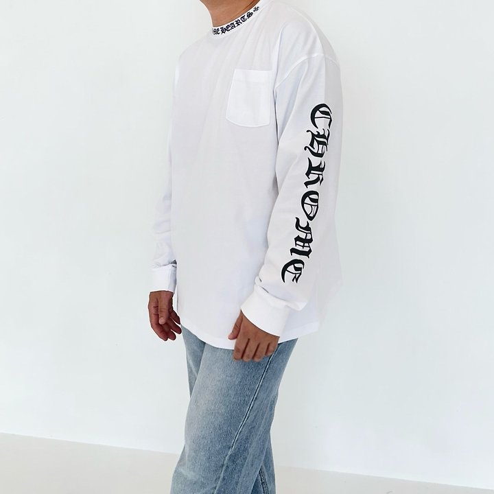 CHROME HEARTS 크롬하츠 넥 스크립트 롱 슬리브