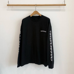 CHROME HEARTS 크롬하츠 스크롤 로고 롱 슬리브