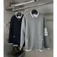 THOM BROWNE 톰브라운 캐시미어 사선 니트 집업