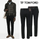 TOMFORD 톰포드 TF 스틸로고 밴딩 슬랙스