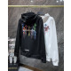 CHROME HEARTS 크롬하츠 7026 멀티 컬러 세메터리 크로스 드립 후드