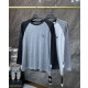 CHROME HEARTS 크롬하츠 7028 세메터리 크로스 레더 패치 래글런 니트