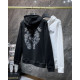 CHROME HEARTS 크롬하츠 7032 블러 자수 멀티 아이콘 후드 집업