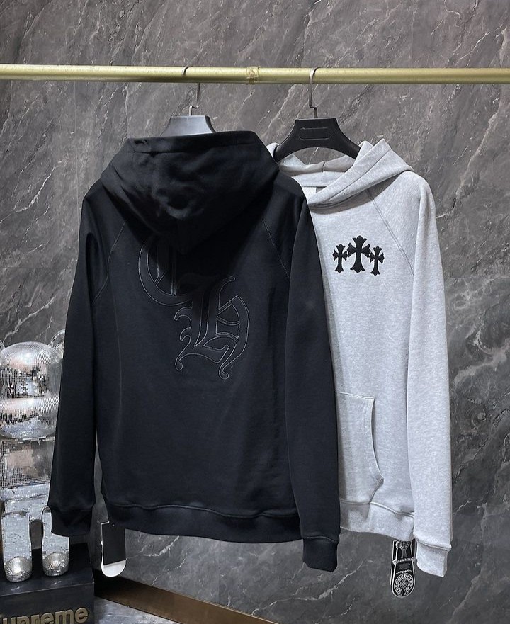 CHROME HEARTS 크롬하츠 7051 세메터리 크로스 패치 후드