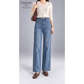 THOM BROWNE 톰브라운 10부 일자 스판 데님 (983)