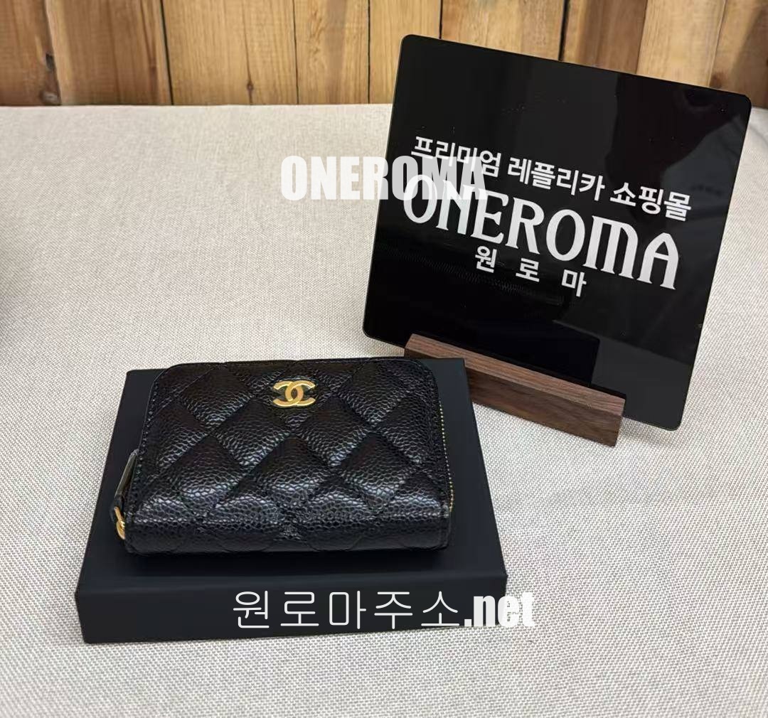 이*수 고객님 샤넬 클래식 지퍼 동전지갑 캐비어 금장