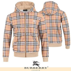 BURBERRY 버버리 기마 자수 체크 후드 집업 2COLOR
