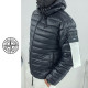 STONE ISLAND 스톤아일랜드 우븐 챔버스 지퍼 경량 후드 패딩