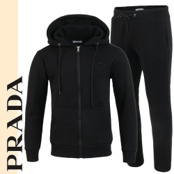 PRADA 프라다 백로고 후드 집업 셋업