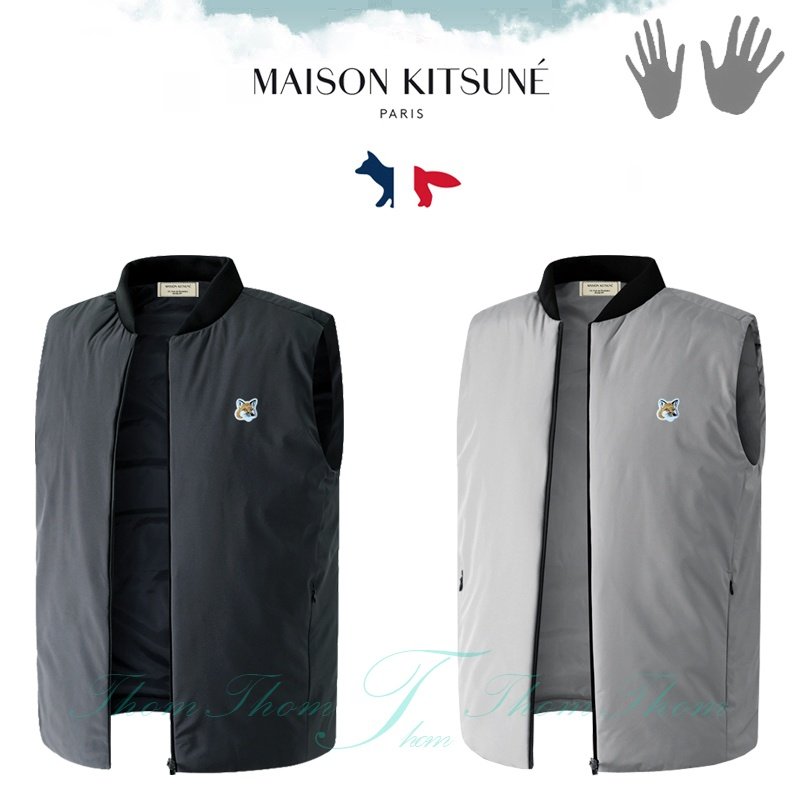 MAISON KITSUNE 메종키츠네 퍼포 시보리 패딩 베스트